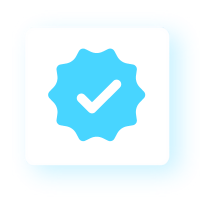 blue certification check mark