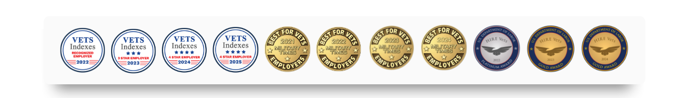 SkillStorm military award badges